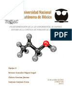 P8. Cinética: Determinación de K - Reporte