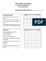 Preaching Rubrics