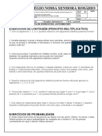 Lista de Exercícios-8 Ano Matemática Ii