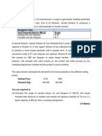 Transfer Pricing Questions