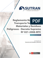 Reglamento de Transporte de Materiales y Residuos Peligrosos 2021