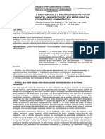 A Relação Entre o Direito Penal e o Direito Administrativo No Direito Penal Ambiental