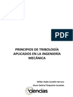 Principios de Tribología Aplicados en La Ingeniería Mecánica