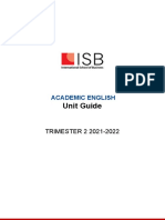 Unit Guide - Academic English