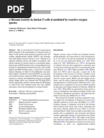 N-Hexane Toxicity in Jurkat T-Cells Is Mediated by Reactive Oxygen