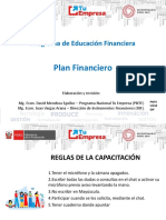 Plan Financiero: Programa de Educación Financiera