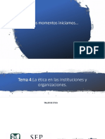 4.1. Proceder Ético en Las Instituciones