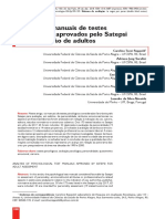 Análise de Manuais de Testes Psicológicos Aprovados Pelo Satepsi para Avaliação de Adultos