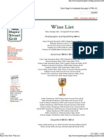 Wine Menu