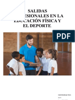 Salidas Profesionales en La Educación Física y El Deporte