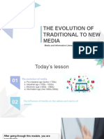 The Evolution of Traditional To New Media: Media and Information Literacy