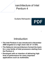 The Micro Architecture of Intel Pentium 4