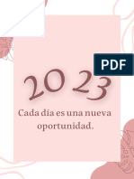 Agenda 2023 para Imprimir, Rosa