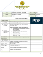 Jordan Lheianne Detailed Lesson Plan Grade 7