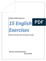 15 English Exercises