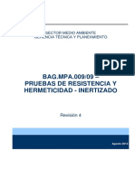 Pruebas de Resistencia y Hermeticidad