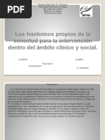 Los Trastornos Propios de La Senectud para La Intervención Dentro Del Ámbito Clínico y Social.