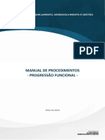 Manual de Procedimentos - Progressão Funcional - SIAPE NET