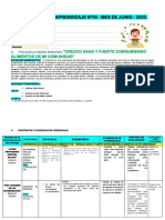 Proyecto CREZCO SANO Y FUERTE CONSUMIENDO Alimentos de Mi Comunidad