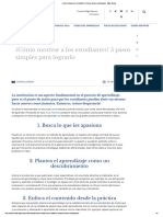 ¿Cómo Motivar A Los Estudiantes - 5 Pasos Simples para Lograrlo - Elige Educar