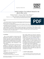 Technical and Economical Analysis of An Induced Demand in The Photovoltaic Sector