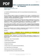 Normativa para La Investigacion de Accidentes de Trabajo