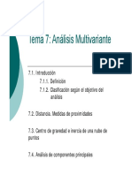 Tema 7 Análisis Multivariante