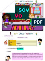 Proyecto Asi Soy Yo - Del 18 Al 22 Abril