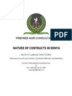 Nature of Contracts in Kenya