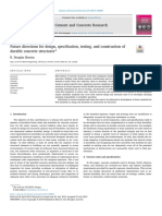 Future Directions For Design, Specification, Testing, and Construction of Durable Concrete Structures