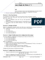 Travaux Dirigés de Chimie N° 1