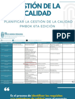 PMBOK 6ta Ed Planificar La Gestión de La Calidad