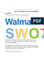 Word Docs of Walmart Swot