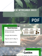 Capacidad de Intercambio Catiónico