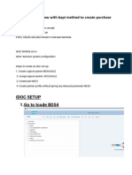 How To Create LSMW With Bapi Method To Create Purchase Order