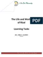 Learning Task - The Life and Works of Rizal