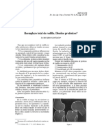 Reemplazo Total de Rodilla. Diseños Protésicos