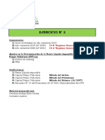 Ejercicio #2: 14 B "Regimen General Semi Integrado" 14 A "Regimen General Semi Integrado"