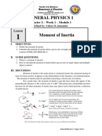 General Physics 1 Q2 W1 M1 LDS Static-Equilibrium ALG RTP