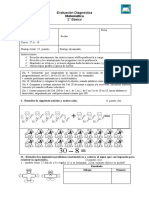 Evaluación Diagnóstica Matemática 2° Básico