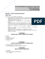 Circuits Hydrauliques Et Circuits Pneumatiques