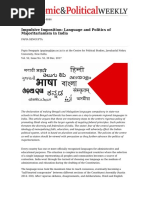 Impulsive Imposition - Language and Politics of Majoritarianism in India