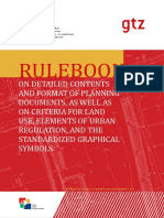 Rulebook On Detailed Contents and Format of Planning Documents