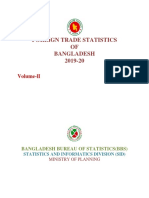 Foreign Trade Statistics OF Bangladesh 2019-20: Volume-lI