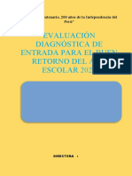 Evaluación Diagnostica 2022