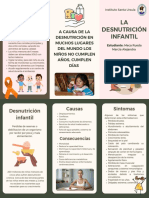 Triptico Sobre La Desnutricion Infantil