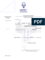 Unitec: Constancia de Examen