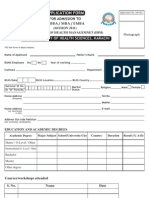 Application Form IHM 20110625