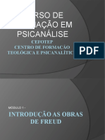 Módulo 2 - Introd. As Obras de Freud