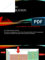 Electron Configuration and The Periodic Table